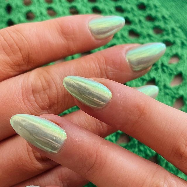 Add Chrome Powder to French Tips or Solid Shade Sets