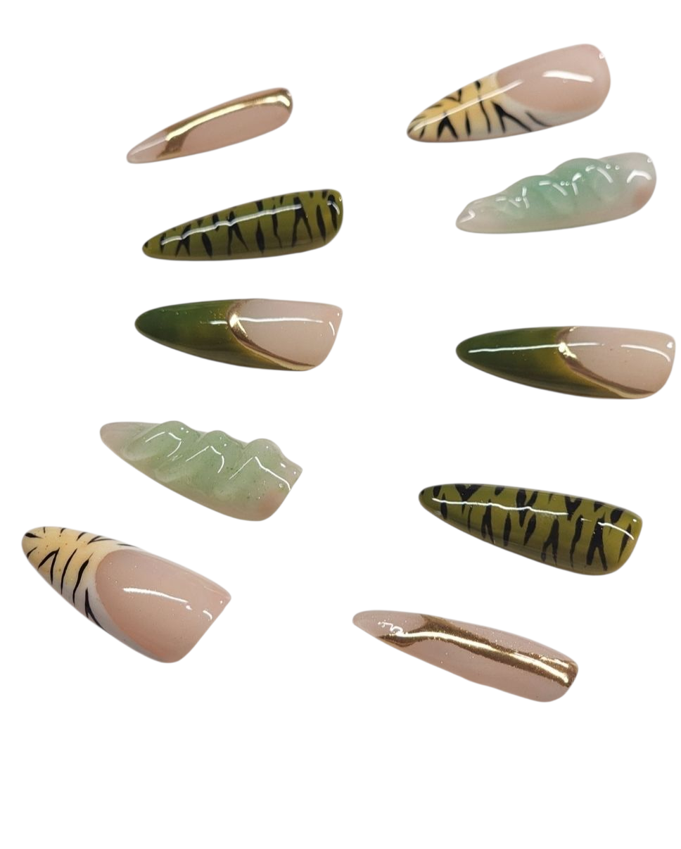 Olive green Zebra set
