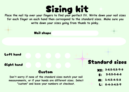 Nail your perfect fit with our sizing kits