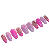 cute pink nails
